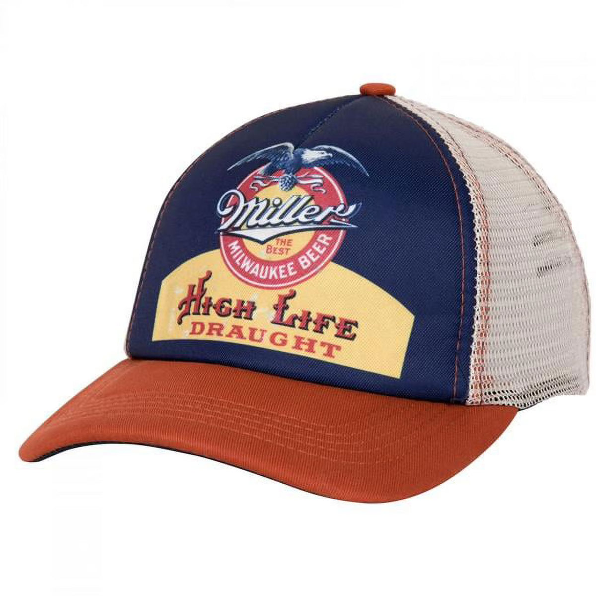 Vintage Label Mesh Back Snapback Hat A89751