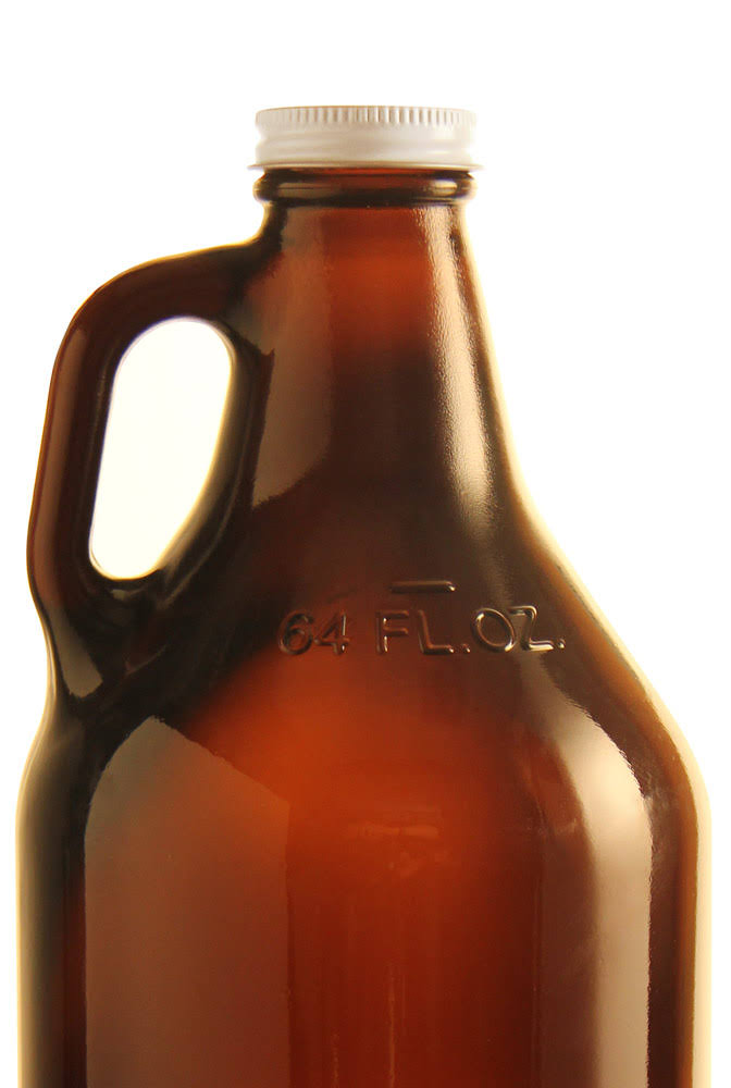 64 oz. Amber Glass Beer Growlers Z121
