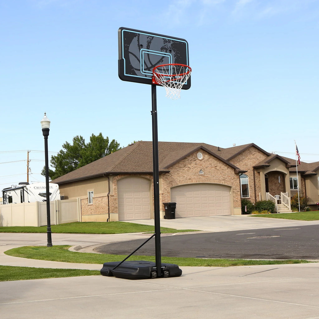 Adjustable Portable Basketball Hoop 44 inch HDPE Plastic H8876
