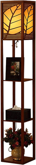 Floor Lamp with Shelf Pull Chain Switch I81457