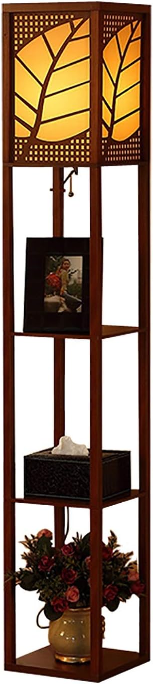 Floor Lamp with Shelf Pull Chain Switch I81457