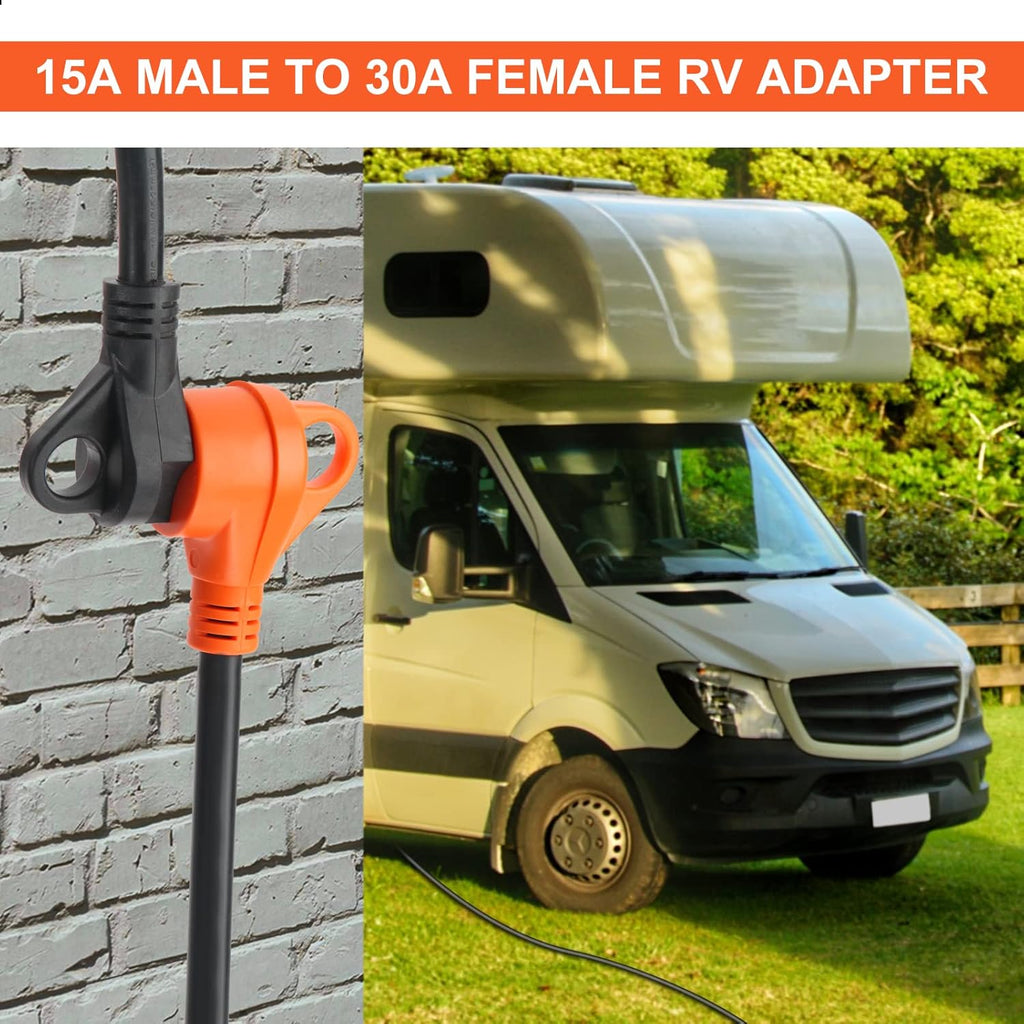 15A to 30A RV Power Adapter Cord with Grip Handle P9211