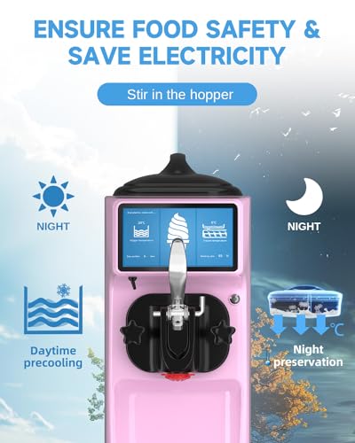 1050W Soft Serve Ice Cream Machine with 1.6 Gal Tank D437334