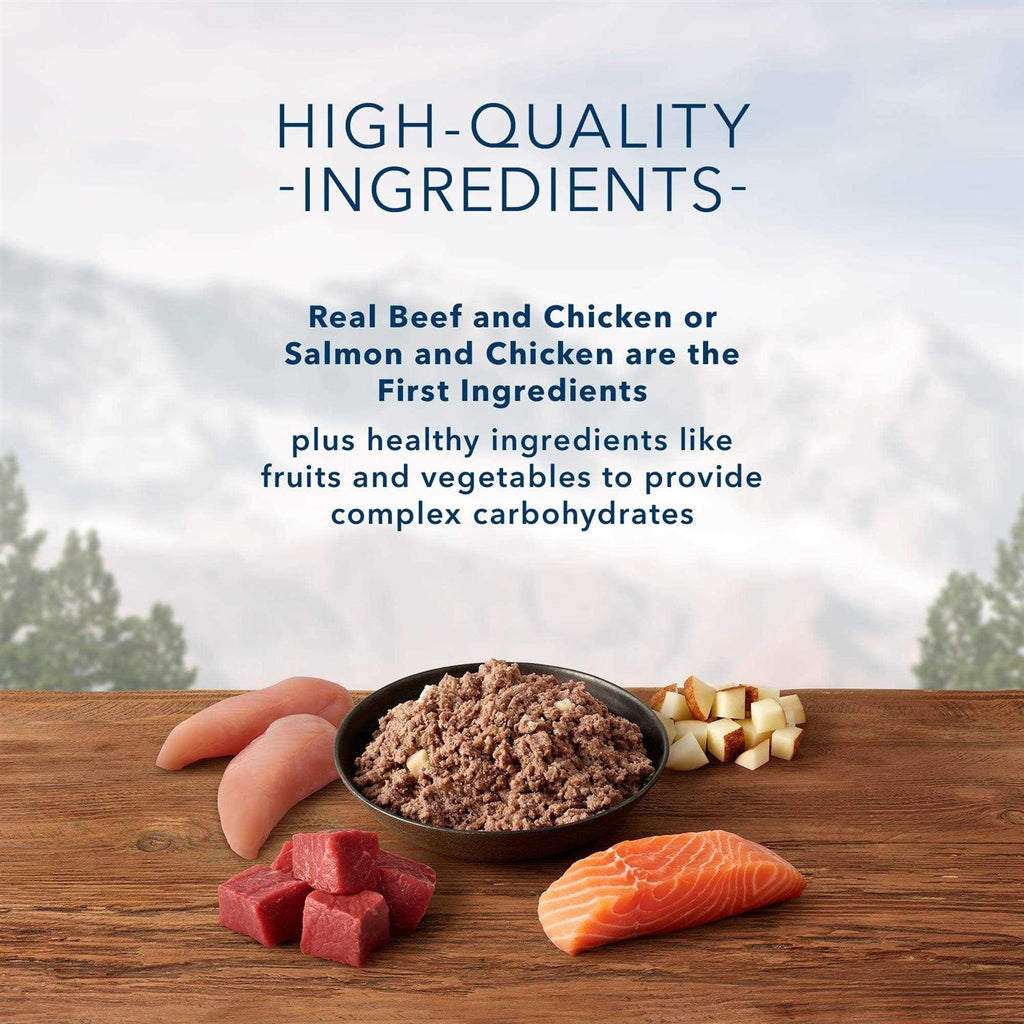 High Protein Beef & Salmon Adult Wet Dog Food Variety Pack Grain-Free W4497
