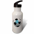 Greek Soccer Ball Sports Water Bottle 21 oz D250803