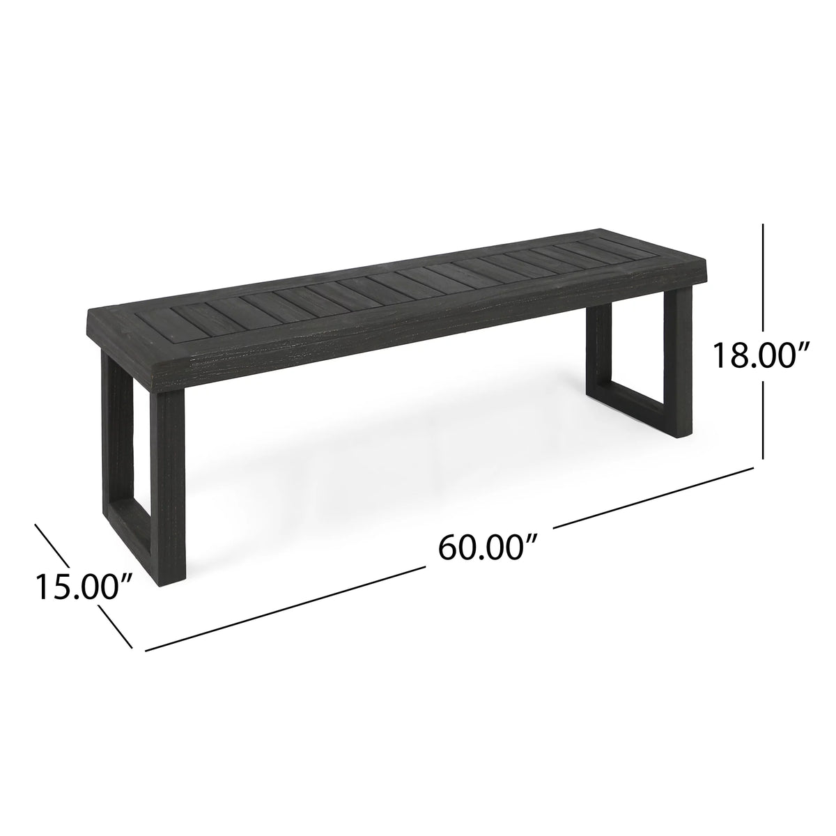 Acacia Wood Bench E3593