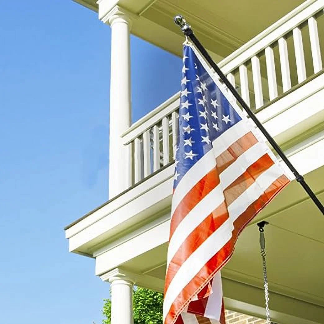 Black Wall Mount Flag Pole Kit J96164