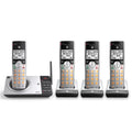 Silver/Black Cordless Phone with 4 Handsets R26235