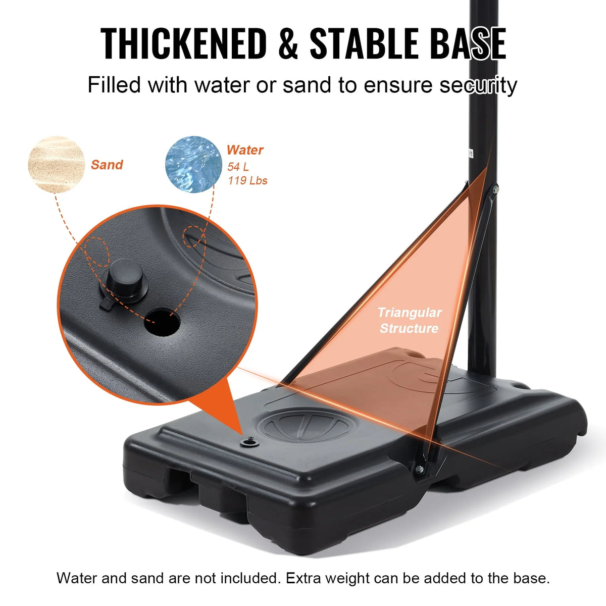 Basketball Hoop Adjustable Height Backboard System L79421