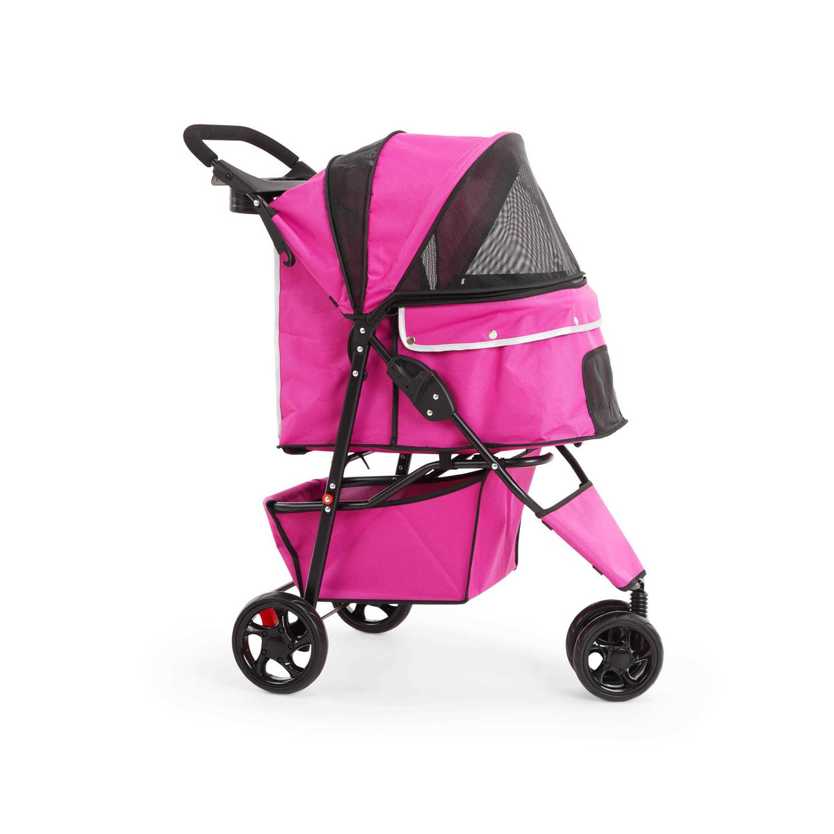 Reflective Gray Pet Stroller F1894