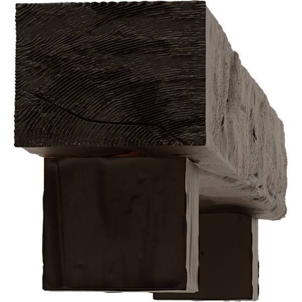 Natural Mahogany Faux Wood Fireplace Mantel Kit A264