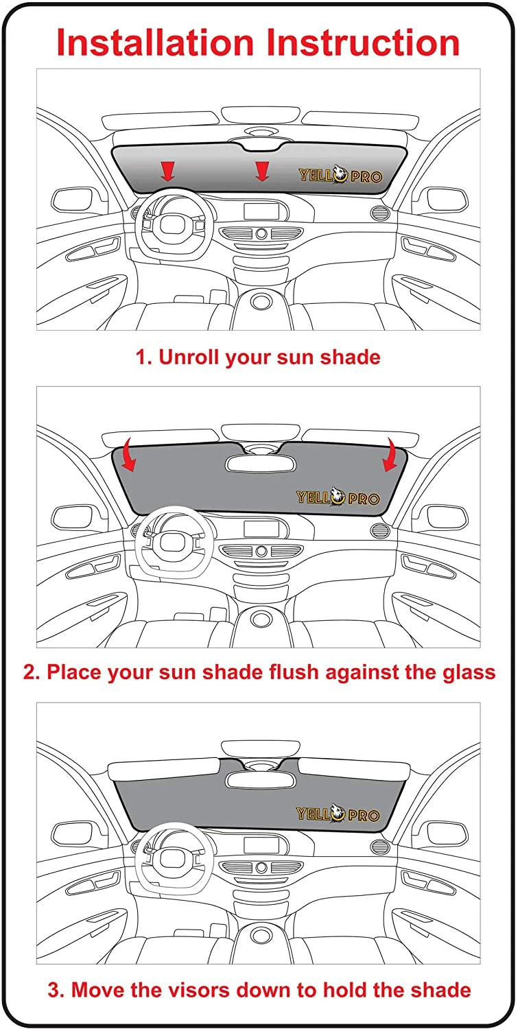 Front Windshield Sunshade for Toyota 4Runner SUV U51739