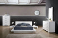 White Solid Wood King Bedroom Set 6pcs A7137