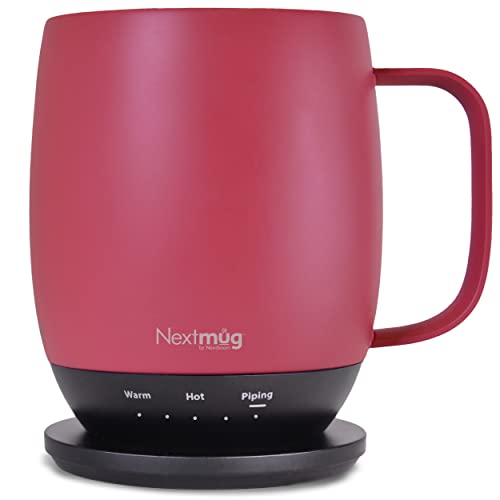 Burgundy 14 oz Self-Heating Coffee Mug P17758