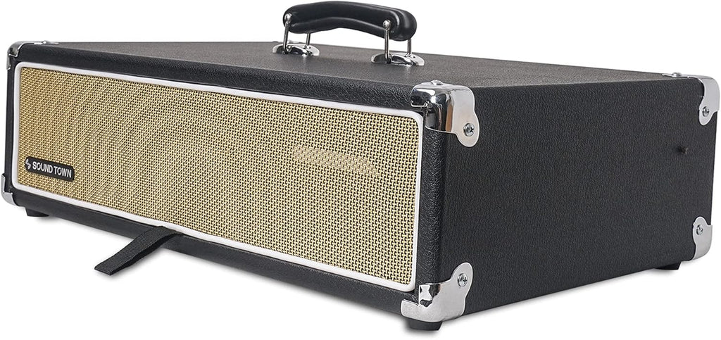 Vintage 2U Amp Rack Case with Rubber Feet, Black H96374