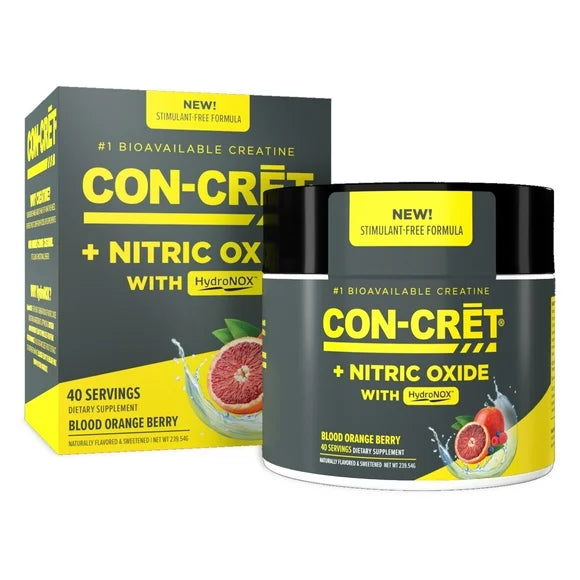 Creatine HCl Nitric Oxide Supplement Blood Orange Berry 40 Serv C64133