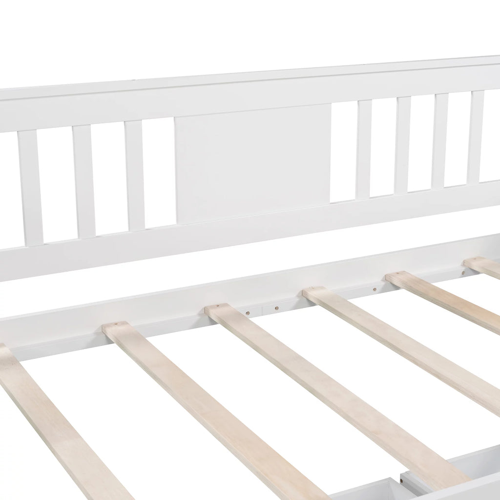 Twin Size White Daybed with Two Drawers C94829