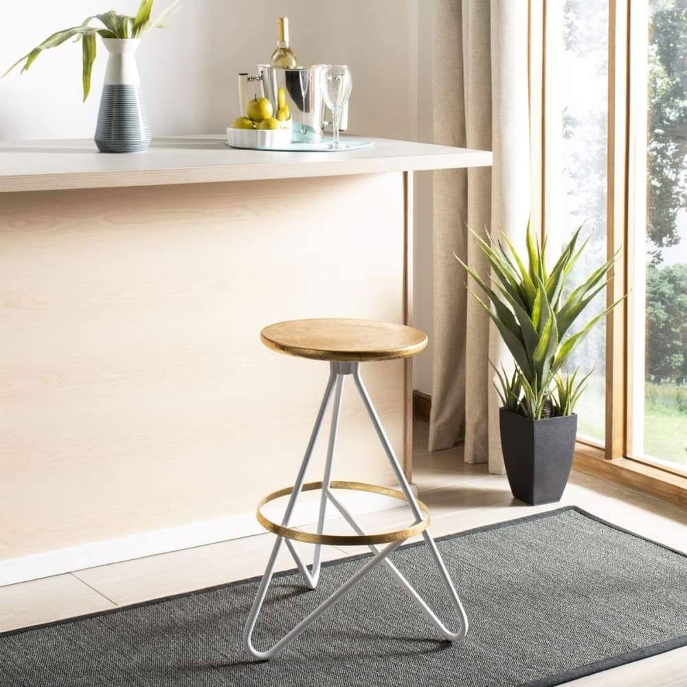 Silver Counter Stool M6268