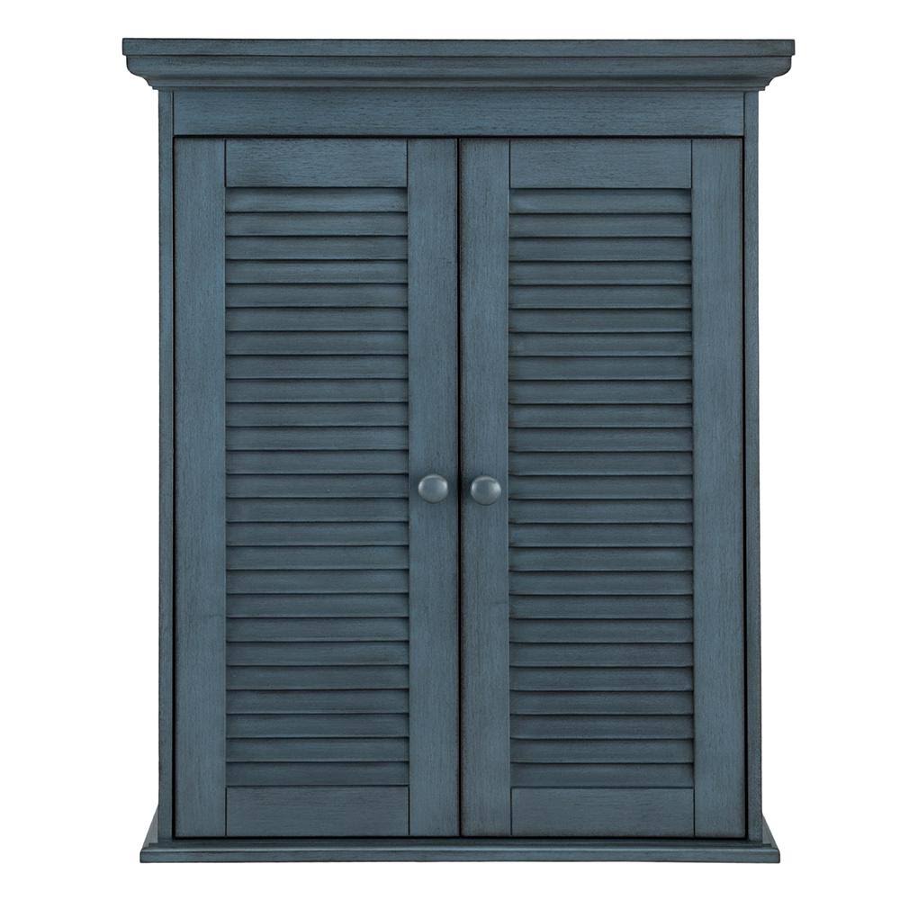 Cottage Wall Cabinet in Harbor Blue Z32331