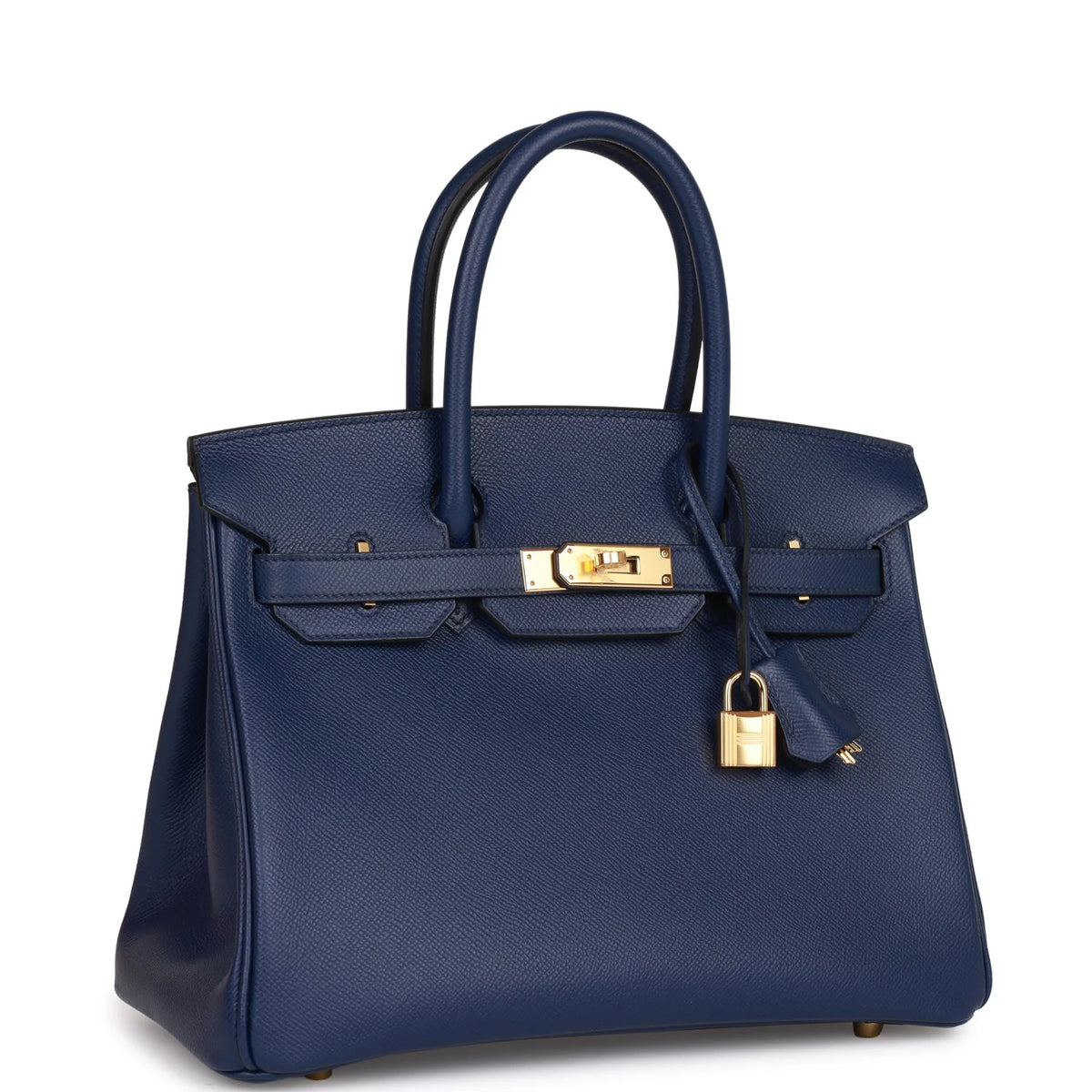 Bleu Saphir Epsom Leather Handbag Z6745