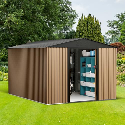 8 x 6 FT Metal Outdoor Storage Shed with Lock V64662