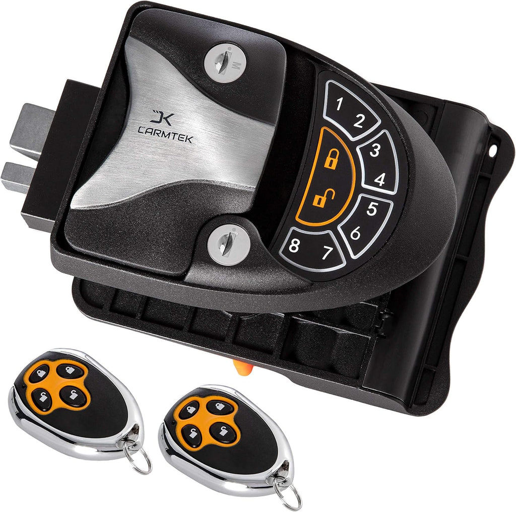 RV Keyless Entry Door Lock Latch Handle with Backlit Keypad H193