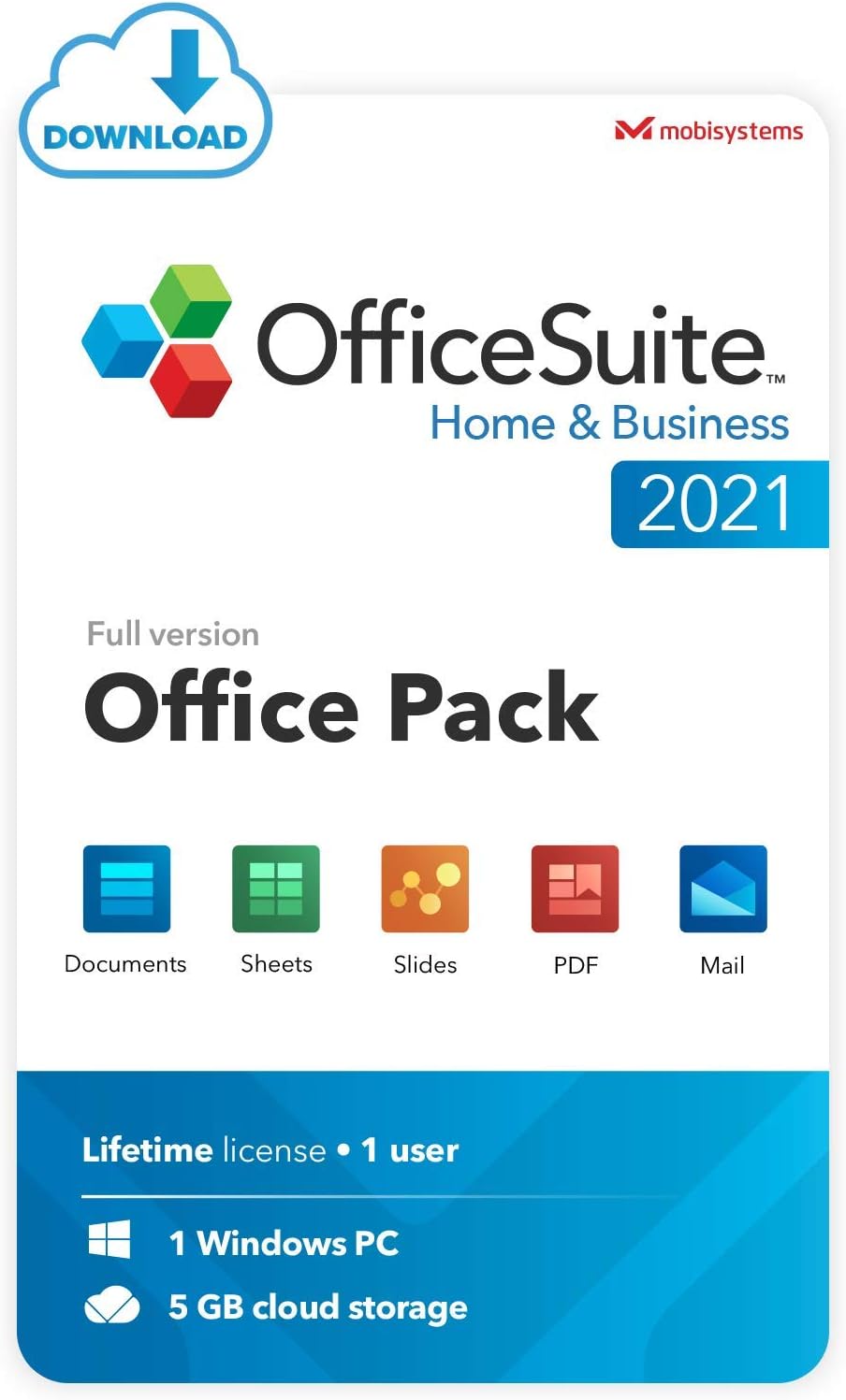 OfficeSuite Home & Business 2021 Lifetime License for Windows D2547