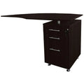63 in. Curved Desk Return with Pedestal V29222