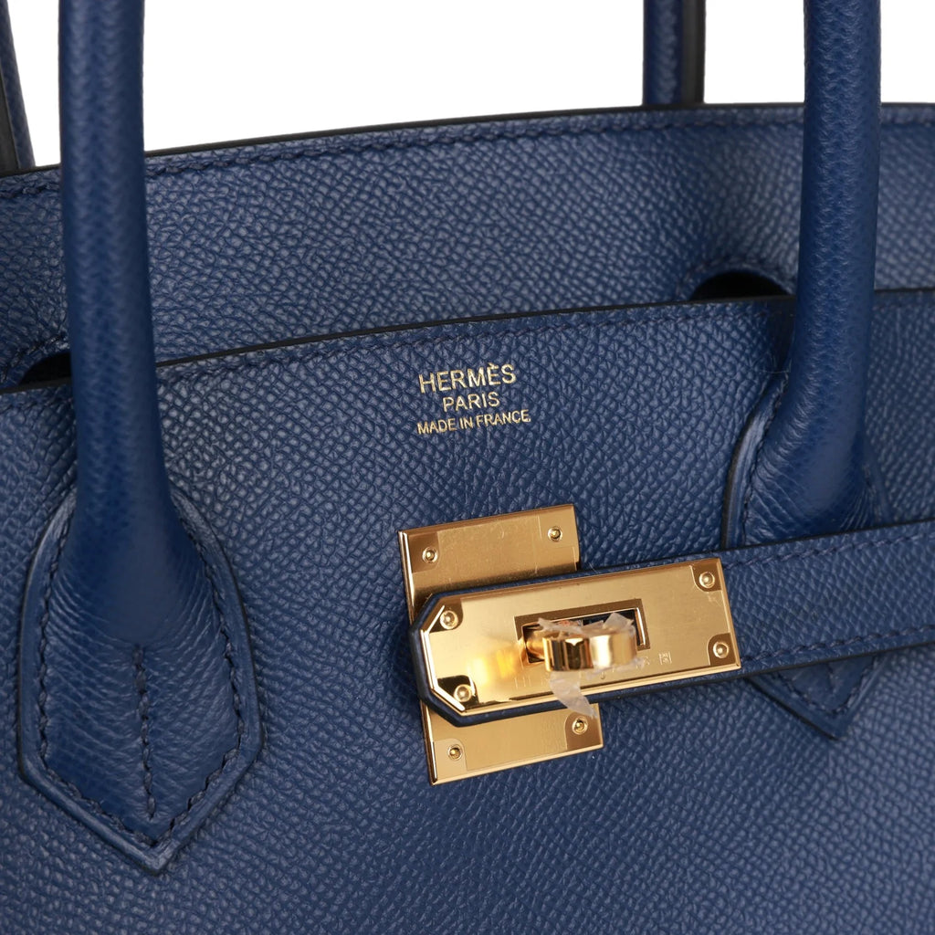 Bleu Saphir Epsom Leather Handbag Z6745