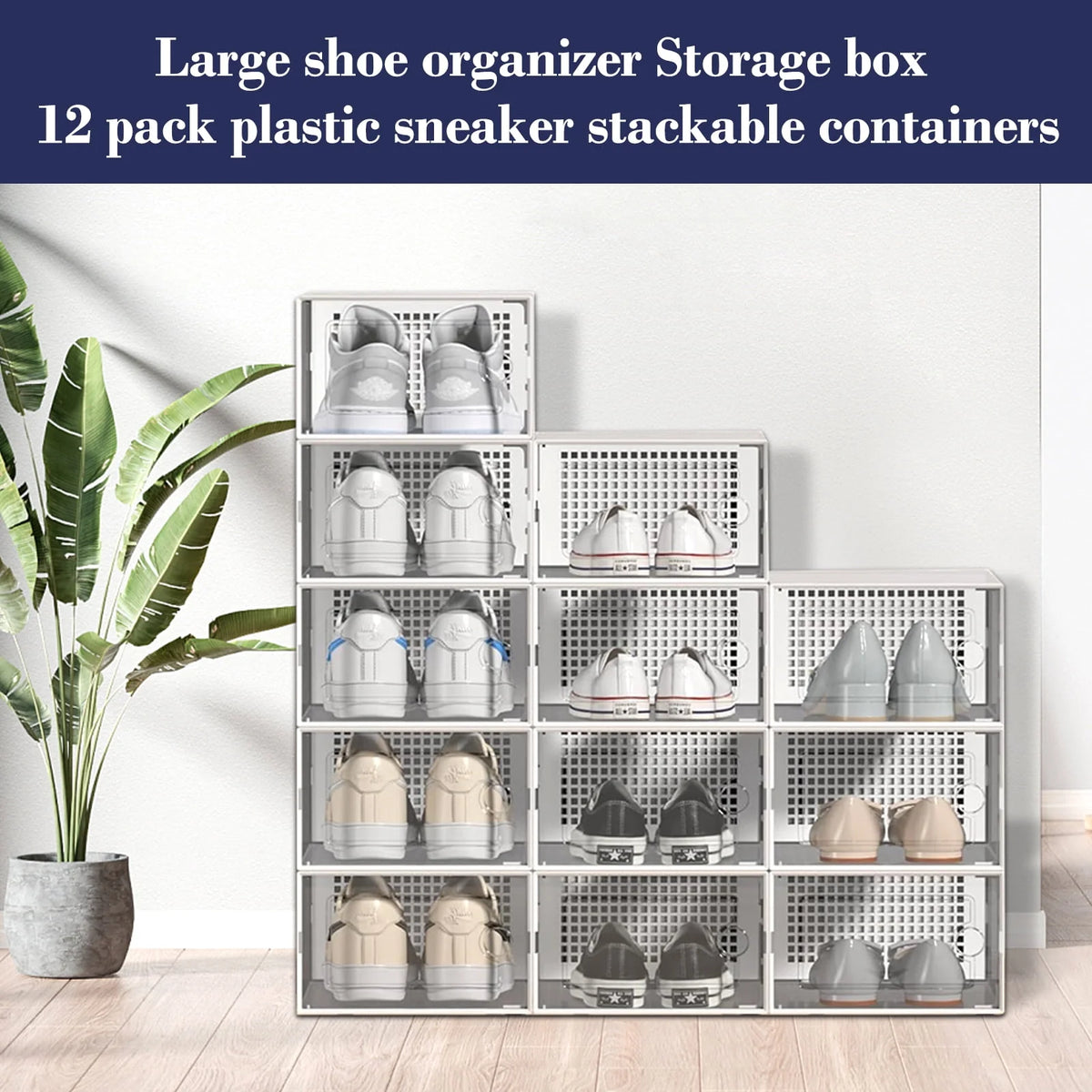 14'' x 14'' 12 Cube Storage Organizer with Doors X73900
