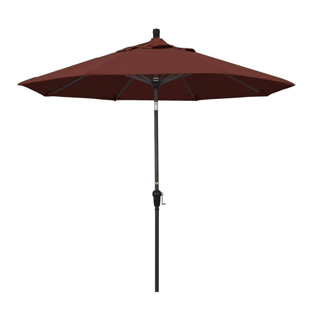 Bronze 9' Aluminum Auto Tilt Market Umbrella X148394
