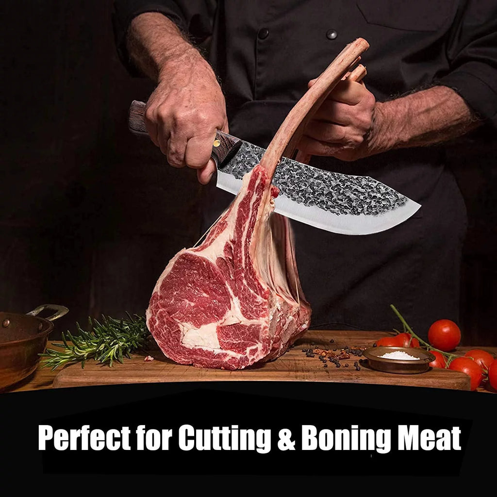 7 Inch Full Tang Forged High Carbon Steel Chef Knife with Sheath G916373