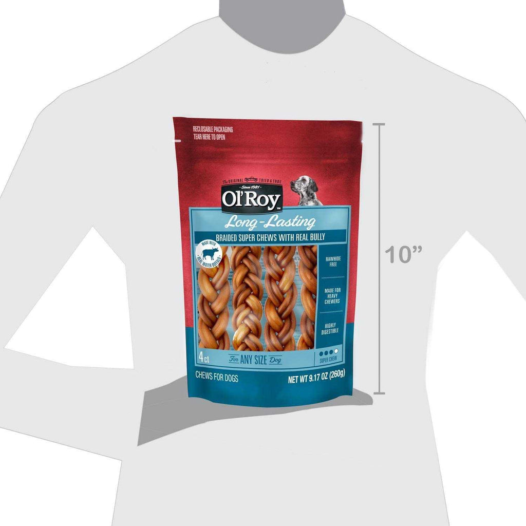 Braided Bully Stick for Dogs M866