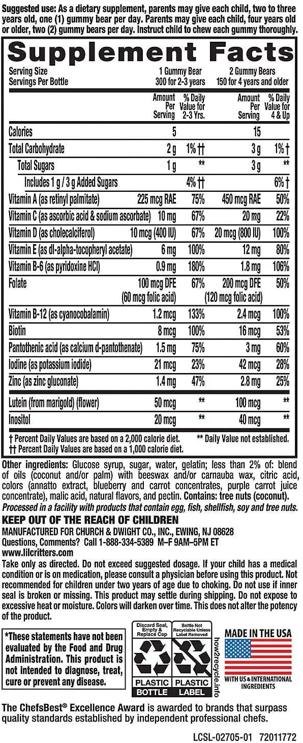 300 Gummies Multi Vitamin & Mineral Formula Q524356