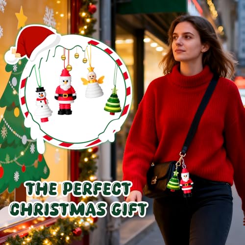 DIY Christmas Button Ornament Making Set, 4PCS F3075