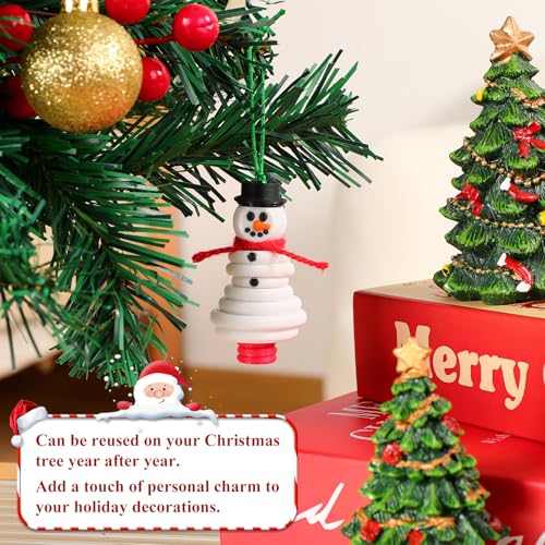 DIY Christmas Button Ornament Making Set, 4PCS F3075