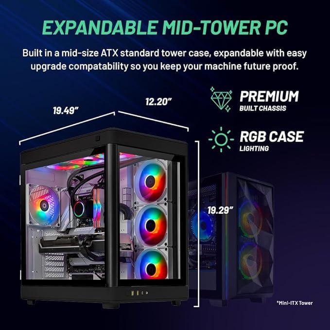 Ryzen 7 7700X RTX 4070 Super 12GB 1TB NVME Gen4 32GB DDR5 RAM 750W Gold PSU Gaming PC L90761