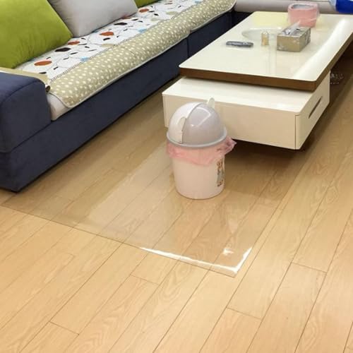 Clear PVC Desk Floor Mat for Carpet 0.06" Thick S9641