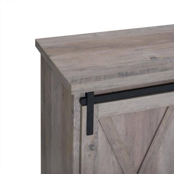 Grey Wash Rustic Accent Cabinet V4605
