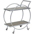 Silver and Gray Bar Cart D6117