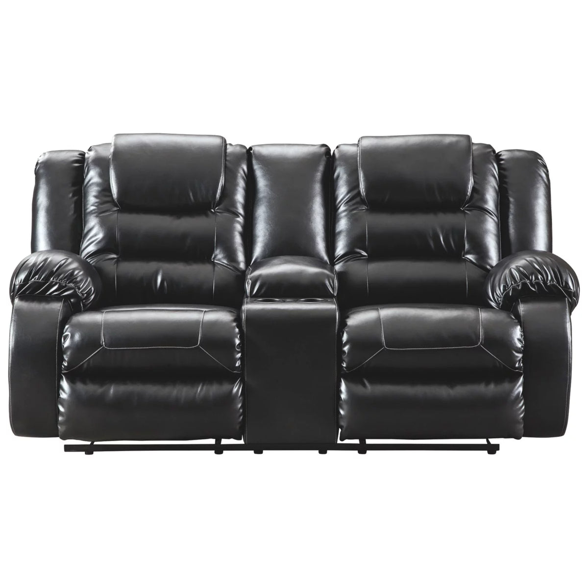 Chocolate Reclining Loveseat with Console M56542