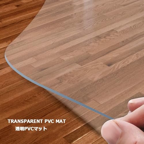 Clear PVC Desk Floor Mat for Carpet 0.06" Thick S9641