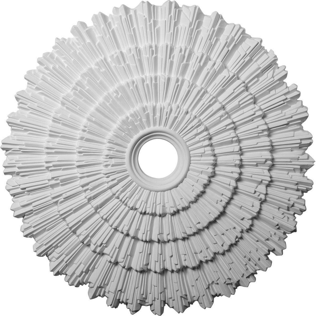 Hand-Painted Hickory Ceiling Medallion T1441