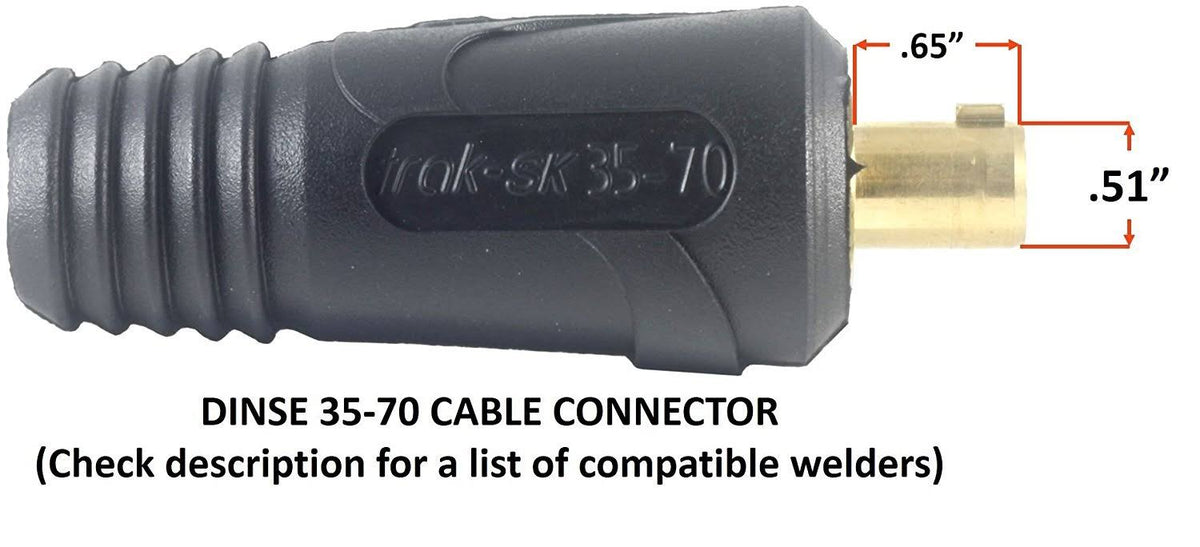 300 Amp Ground Clamp Welding Lead Terminal Lug Connector #1 AWG Cable 25 Feet W7376