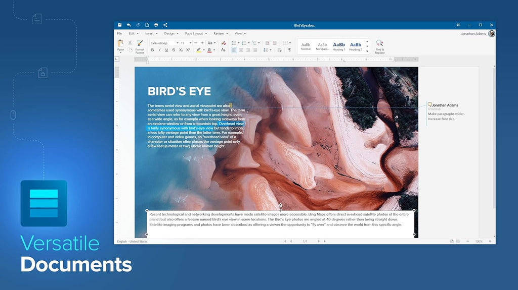 OfficeSuite Home & Business 2021 Lifetime License for Windows D2547