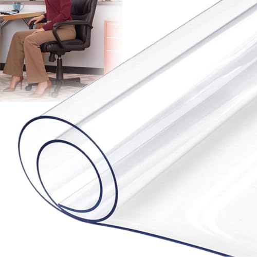 Clear PVC Desk Floor Mat for Carpet 0.06" Thick S9641