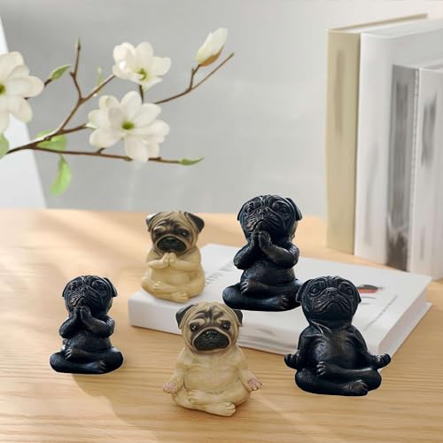 Large Meditation Sitting Dog Statue D206