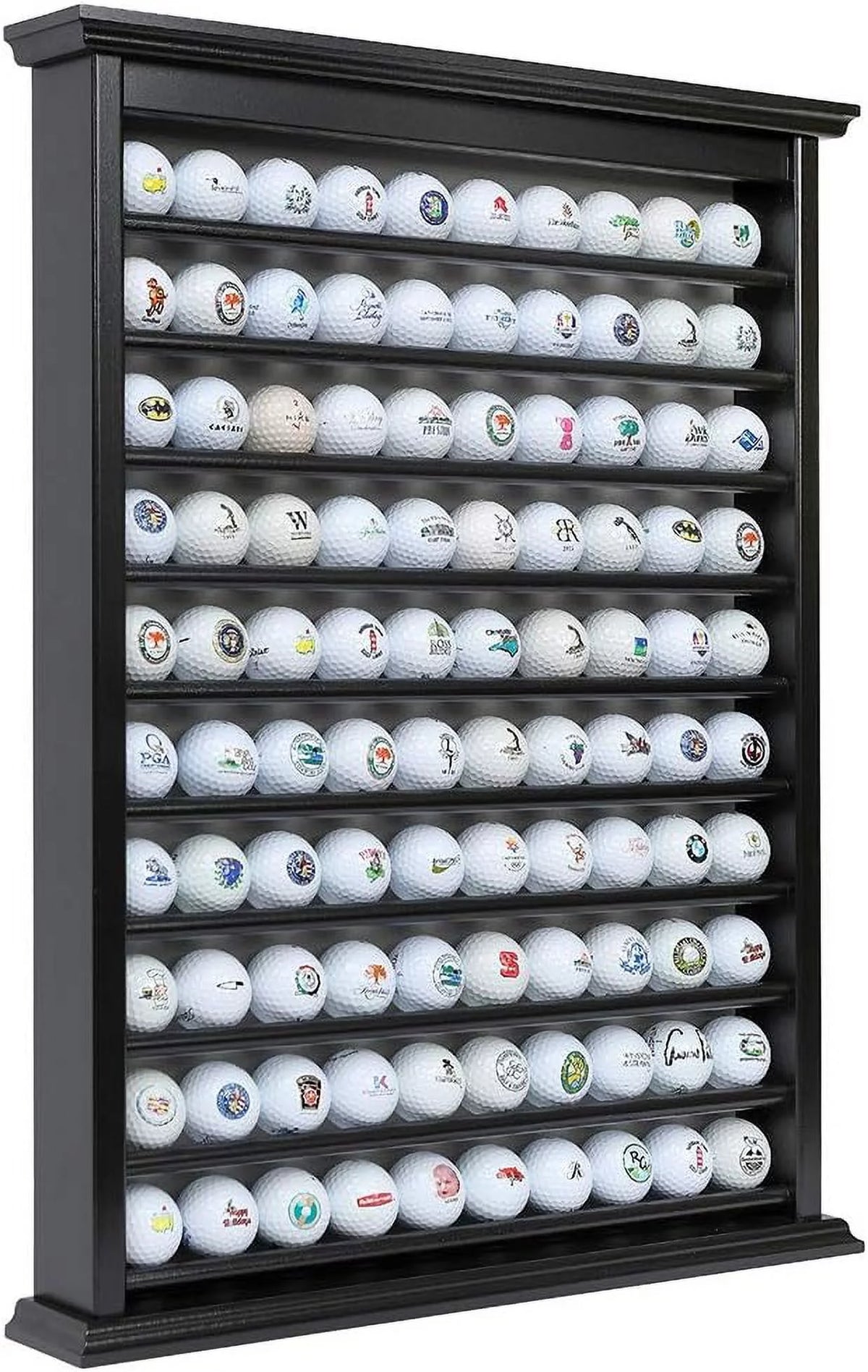 Solid Wood Golf Ball Display Case Y823