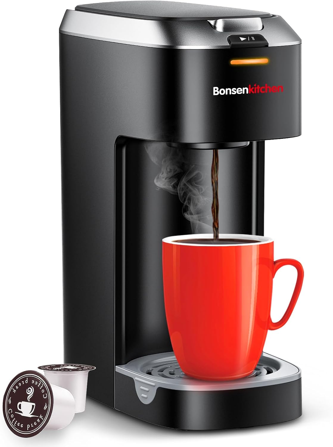 Single Serve Coffee Maker for K Cup Capsule, Brew Sizes 6 to 12oz M647330