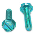 #8-32 x 1/4 Coarse Thread Slotted Hex Washer Head Screw A5510